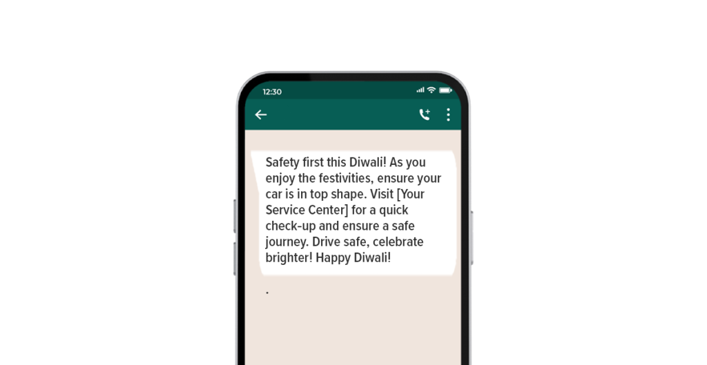 Diwali automobile WhatsApp message templates
