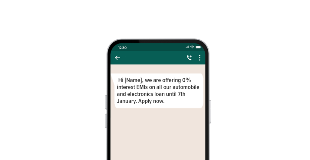 Loan offer WhatsApp message templates